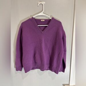 MALO Cashmere Made in Italy V Neck Women’s Luxury Sweater